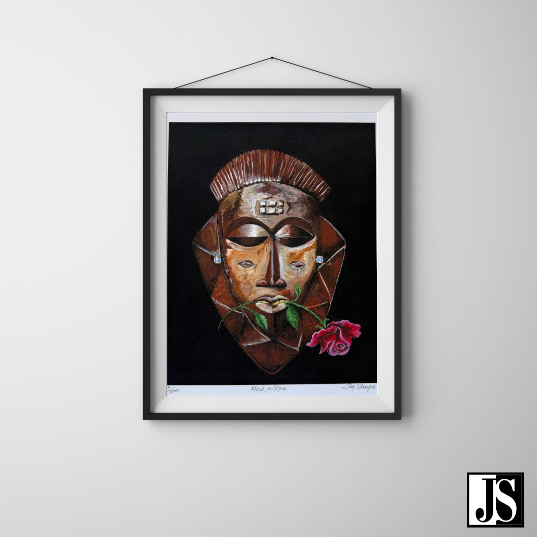 'Mask with Rose' from Mask Series